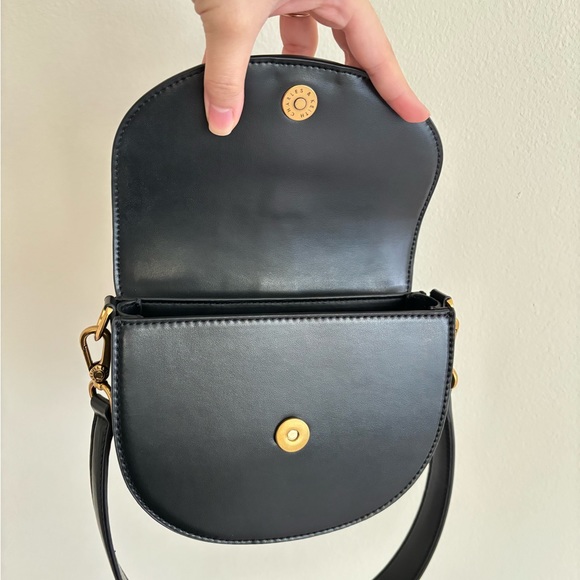 Charles & Keith Mini Gabine Saddle Bag - Black - Picture 13 of 15